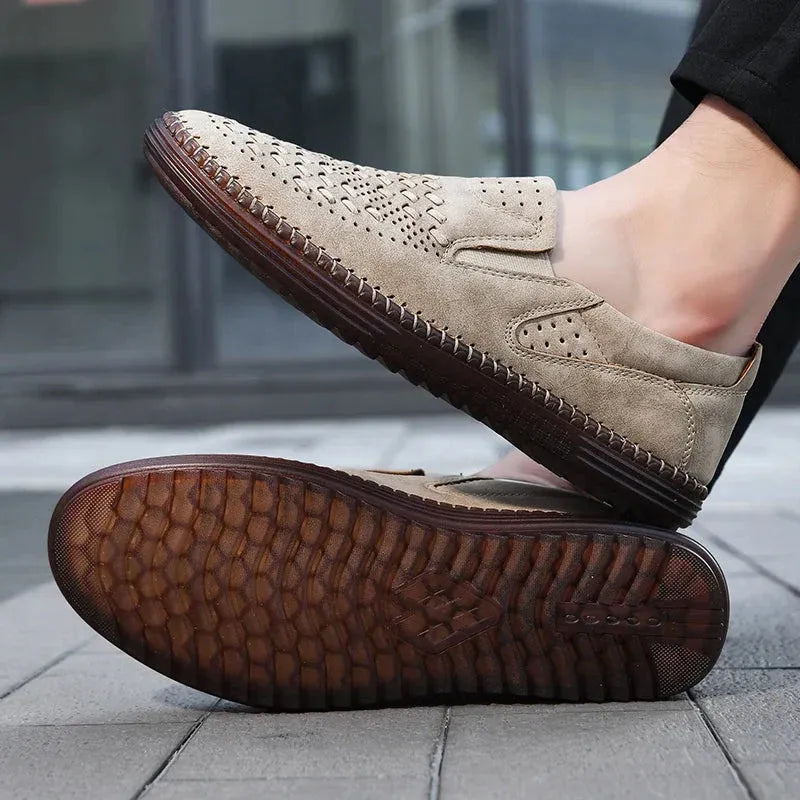 Mocasines de Cuero genuino para hombre