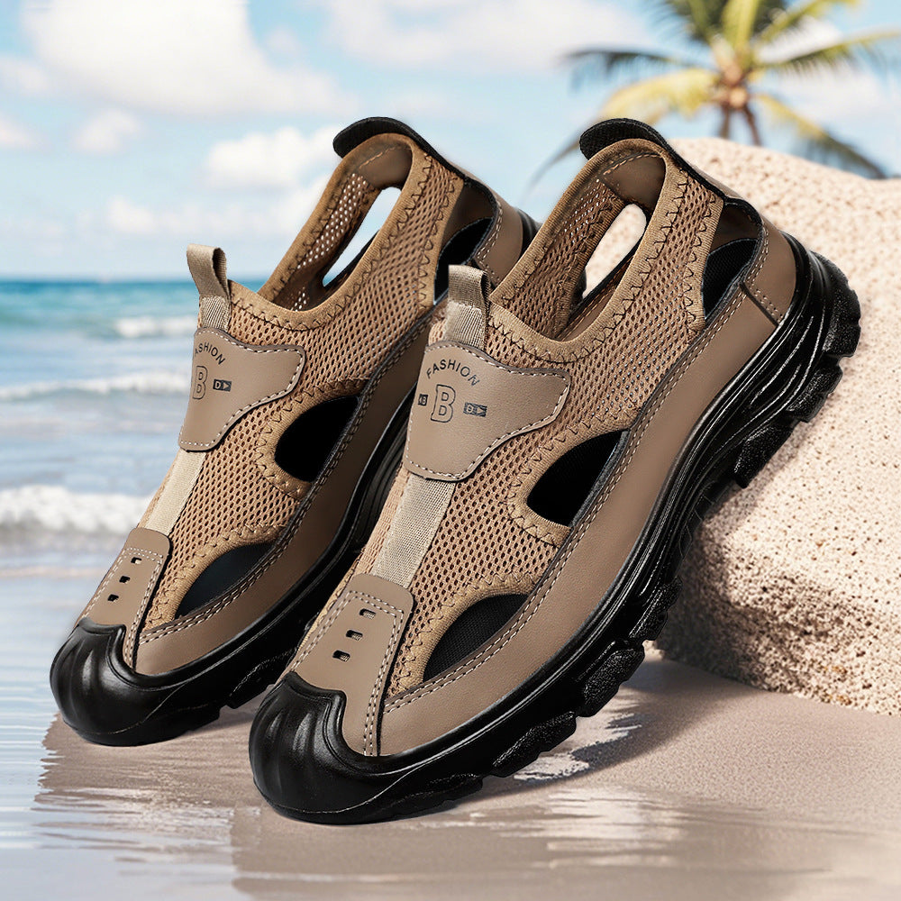 Sandalias masculinas transpirable en verano