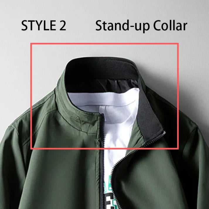 Chaqueta de vuelo de hombre para otoño e invierno