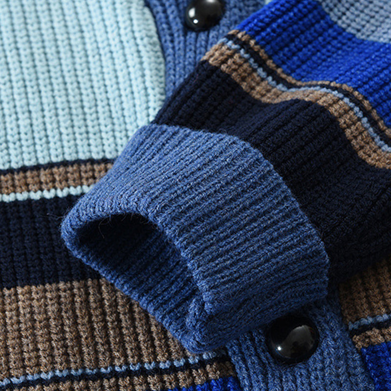 Chaqueta de hombre con solapa y bloques de color