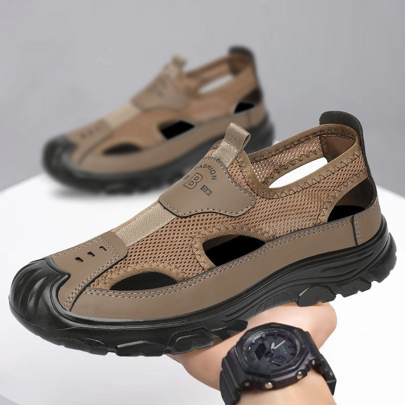 Sandalias masculinas transpirable en verano