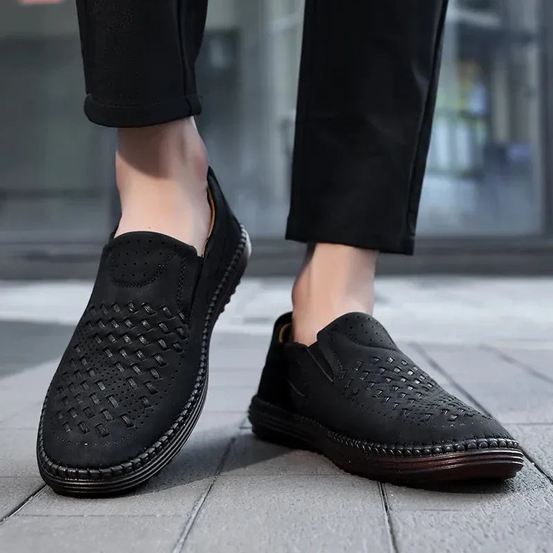 Mocasines de Cuero genuino para hombre